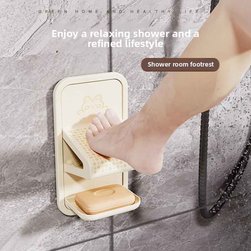 Wall-Mounted Shower Foot Rest